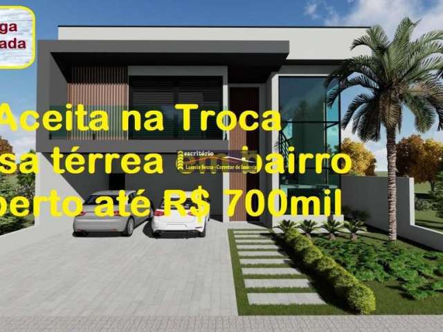 Casa Condomínio à Venda, Residencial Mont`Alcino, Em fase de acabamento, entrega Pronta, Aceita na Troca Casa até R$ 700