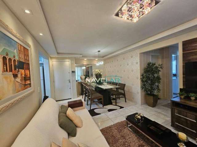 Apartamento mobiliado com 3 dormitórios à venda, 100 m² por R$ 850.000 - Gravatá - Navegantes/SC
