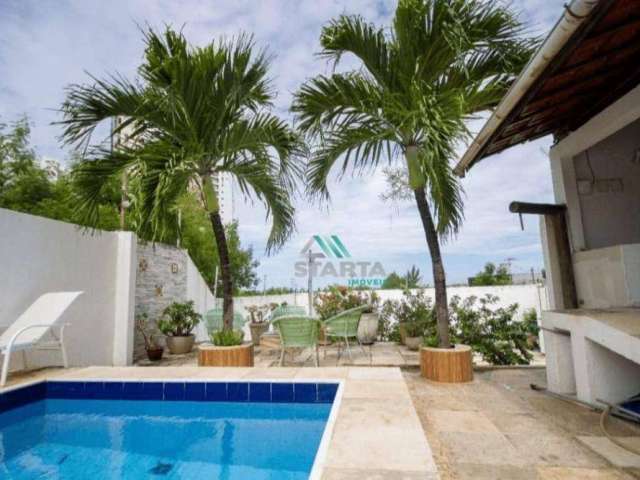Casa Triplex com 5 dormitórios, piscina e amplo jardim a 2km do Shopping Rio Mar e Praia do Futuro
