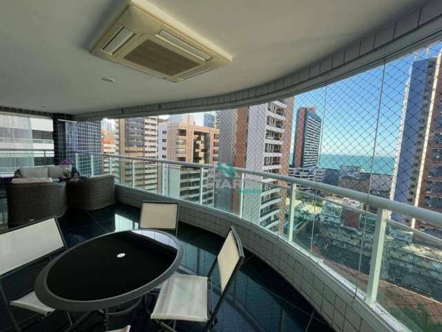 Apartamento com 3 dormitórios, andar alto e vista mar à venda, 235 m² por R$ 3.150.000 - Meireles - Fortaleza/CE