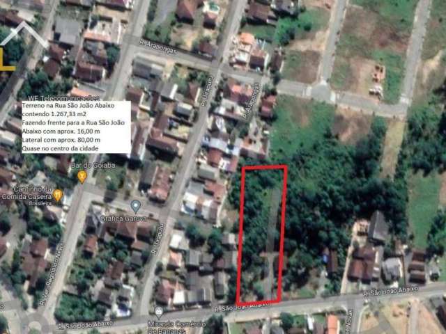 Terreno à venda, 1267 m² por R$ 659.000,00 - São João Abaixo - Garuva/SC
