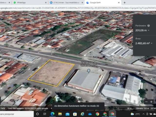 Excelente Área a venda  Indaiá, Caraguatatuba-SP Área de 2.480 m² frente pista, Rio Santos.