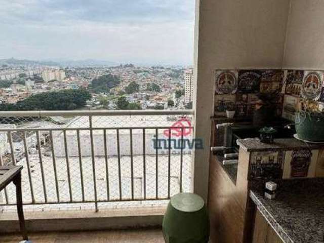 Apartamento com 3 dormitórios para alugar, 77 m² por R$ 3.950,00/mês - Jardim Flor da Montanha - Guarulhos/SP