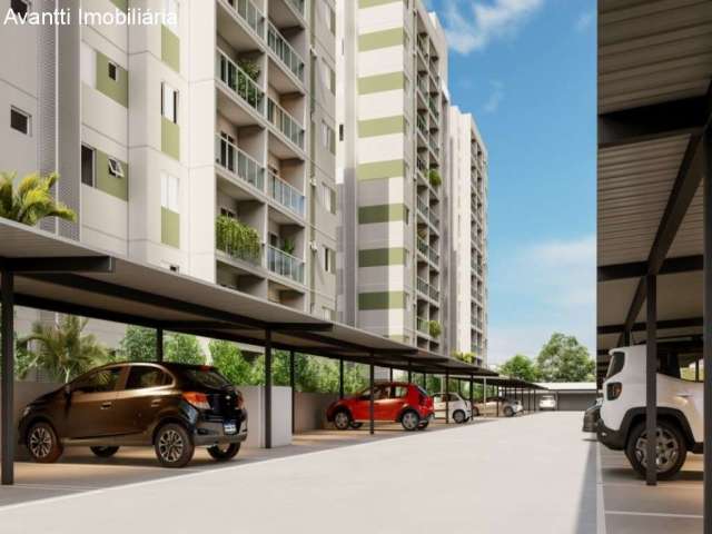 Apartamentos à venda no Bairro Jaraguá com 2 quartos sendo 1 suíte, varanda e elevador.
