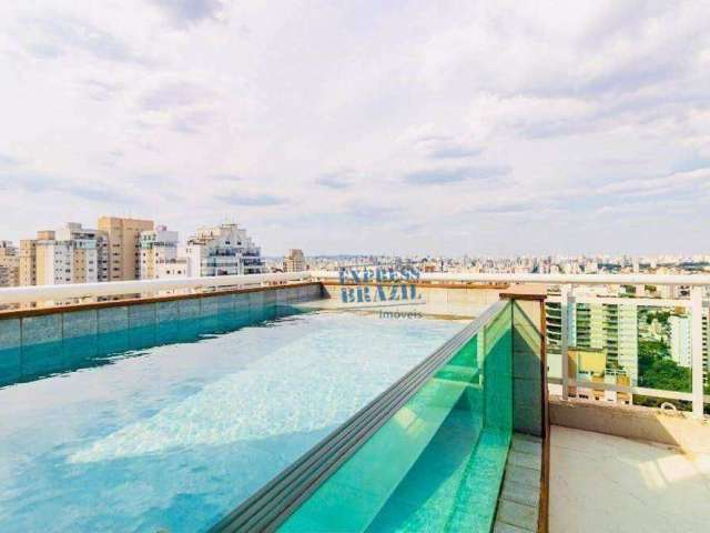 Cobertura com 3 suítes e piscina privativa, 280m² - À venda por R$5.500.000,00 no Campo Belo, São Paulo/SP