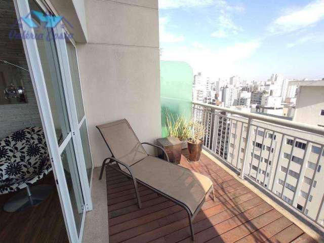 Apartamento com 1 dormitório para alugar, 104 m² por R$ 16.206,00/mês - Moema - São Paulo/SP