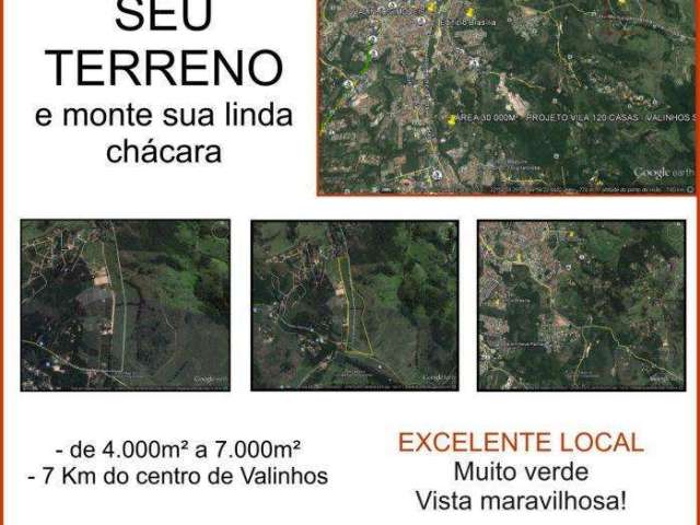 Terreno à venda, 4700 m² por R$ 500.000,00 - Chácara Alpina  - Valinhos/SP