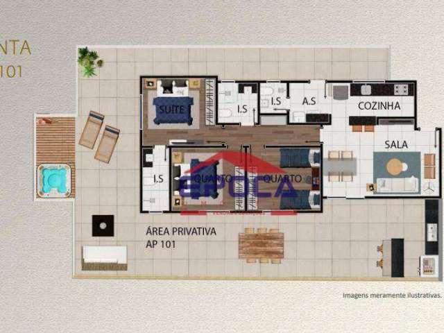 Apartamento Garden com 3 dormitórios à venda, 183 m² por R$ 1.290.000,00 - Cruzeiro - Belo Horizonte/MG