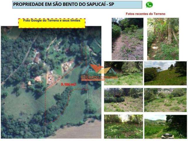 Terreno à venda, 9106 m² por R$ 690.000,00 - Zona Rural - São Bento do Sapucaí/SP