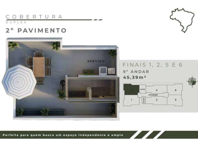 Cobertura com 2 quartos à venda na Rua Brasil, 550, Jardim Leblon, Belo Horizonte por R$ 385.000