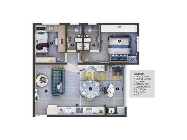 Apartamento com 2 dormitórios à venda, por R$ 320.000 - Edifício Dahlia - Sorocaba/SP