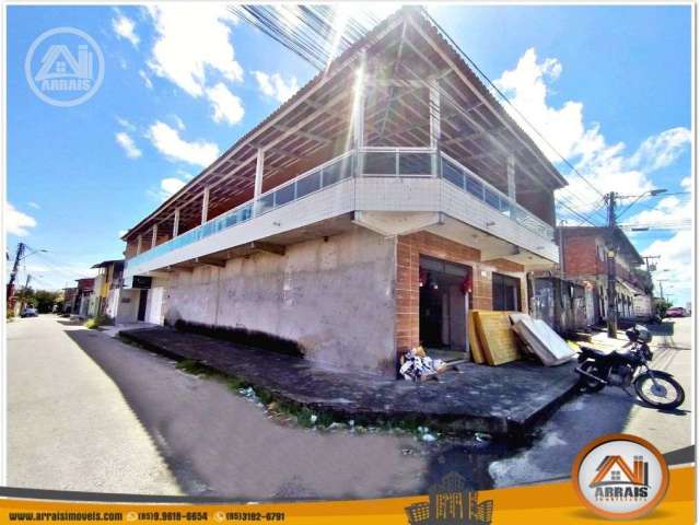 Excelente Casa com 02 pontos comercias, 03 dormitórios à venda, 500 m² por R$ 580.000 - Mondubim - Fortaleza/CE