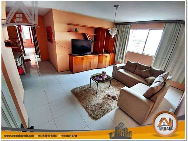 Apartamento PORTEIRA FECHADAcom 3 dormitórios à venda, 111 m² por R$ 280.000 - Praia do Futuro I - Fortaleza/CE