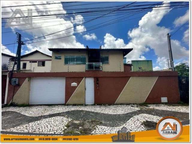 Casa com 5 dormitórios, 438 m² - venda por R$ 1.200.000 ou aluguel por R$ 5.500/mês - Vila União - Fortaleza/CE