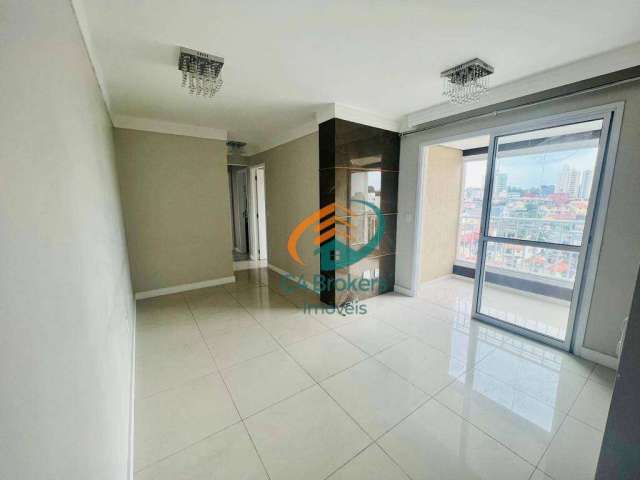 Apartamento com 2 dormitórios para alugar, 50 m² por R$ 3.050,00/mês - Vila Augusta - Guarulhos/SP