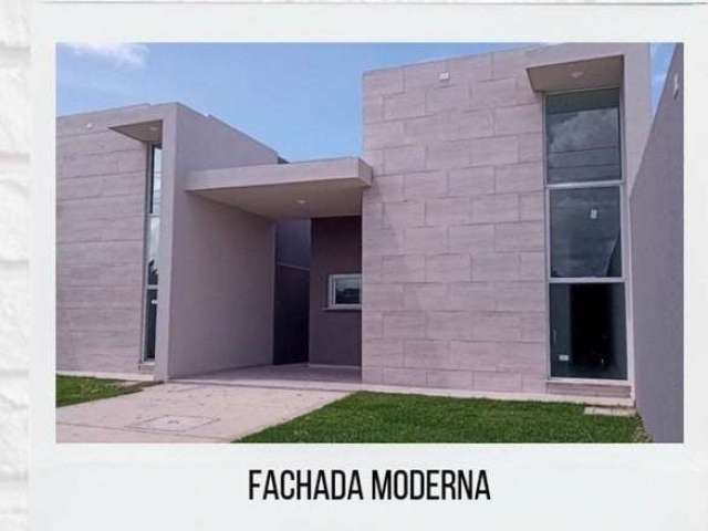 Casa com 3 quartos no Eusébio moderna e com amplo espaço