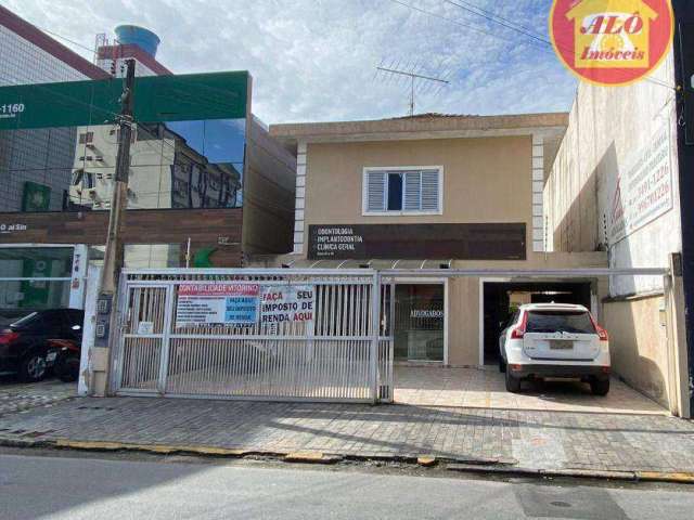 Sobrado comercial com 5 salas à venda, 221 m² por R$ 1.800.000 - Boqueirão - Praia Grande/SP