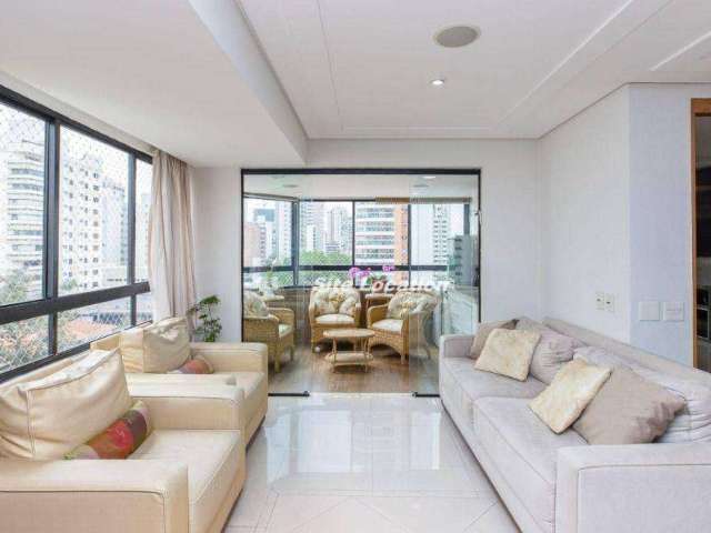 110767 Apartamento com 4 dormitórios para alugar, 202 m² por R$ 17.939/mês - Moema - São Paulo/SP