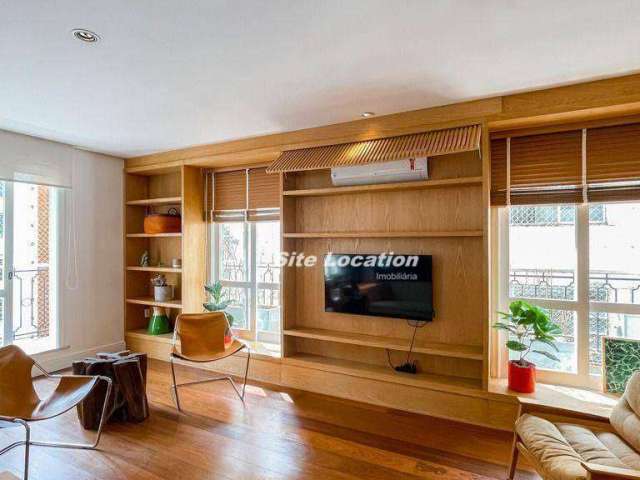 112376 Apartamento com 4 dormitórios, 230 m² - venda por R$ 4.400.000 ou aluguel por R$ 28.500/mês - Cerqueira César - São Paulo/SP