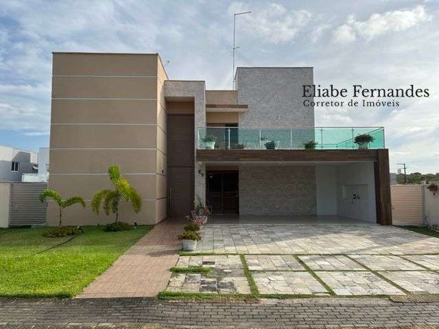 Casa espetacular c/ 4 quartos, 390m² à venda - Cond Flora Boulevard, Ponta Negra