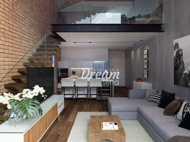 Apartamento com 1 dormitório à venda, 43 m² por R$ 276.000,00 - Golfe - Teresópolis/RJ