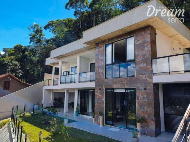 Casa com 3 dormitórios, 399 m² - venda por R$ 2.350.000,00 ou aluguel por R$ 12.700,00/mês - Pimenteiras - Teresópolis/RJ
