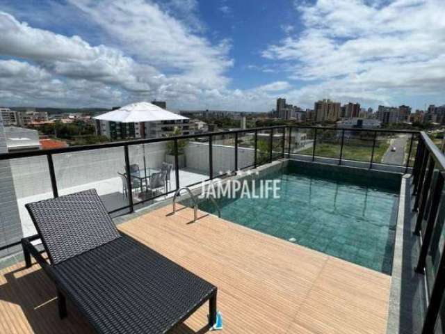 Flat com 2 dormitórios à venda, 55 m² por R$ 378.000,00 - Intermares - Cabedelo/PB