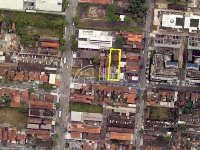 Terreno comercial para alugar na Rua Emílio Ribas, 118, Vila Matias, Santos, 860 m2 por R$ 22.300