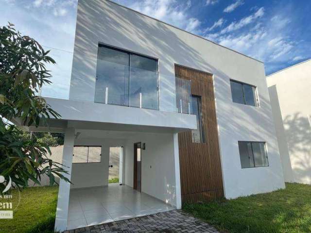 Casa de ESQUINA não geminada ENSOLARADA com 3 quartos (suíte c/ closet) amplo terreno à venda, 116 m² por R$ 645.000 - Maria Antonieta - Pinhais/PR