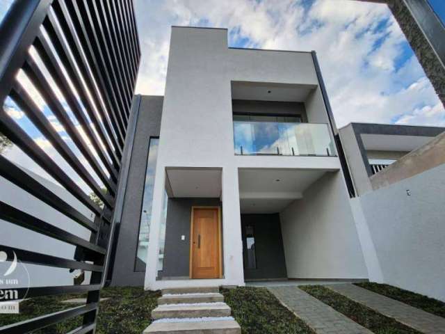 Maravilhoso sobrado 122 m² com 3 quartos sendo 1 suíte com sacada, 2 vagas de garagem  à venda por R$ 740.000,00 - Tingui - Curitiba/PR