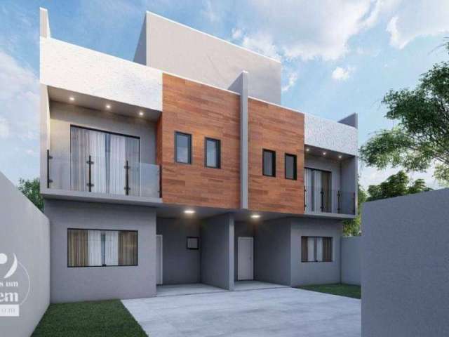 Sobrado 143 m²  com 3 quartos sendo 1 suíte, terraço, 2 vagas de garagem à venda por R$ 790.000 - Boa Vista - Curitiba/PR