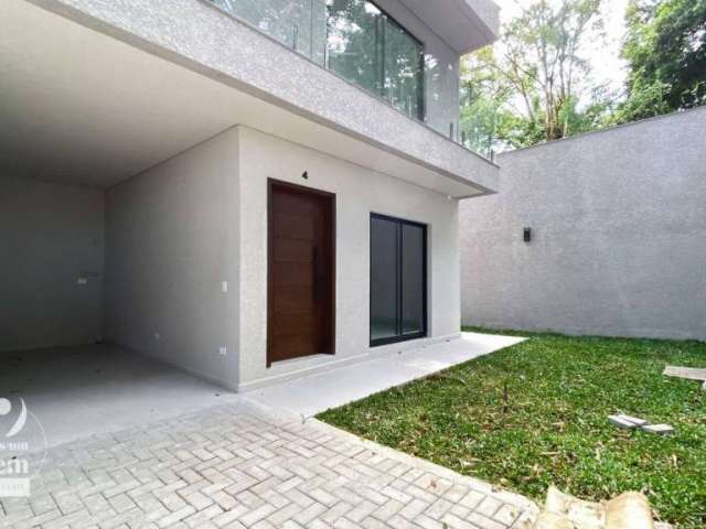 Lindo sobrado 160 m² com 3 quartos sendo 1 suíte, terraço, 2 vagas de garagem à venda por R$ 980.000 - Boa Vista - Curitiba/PR