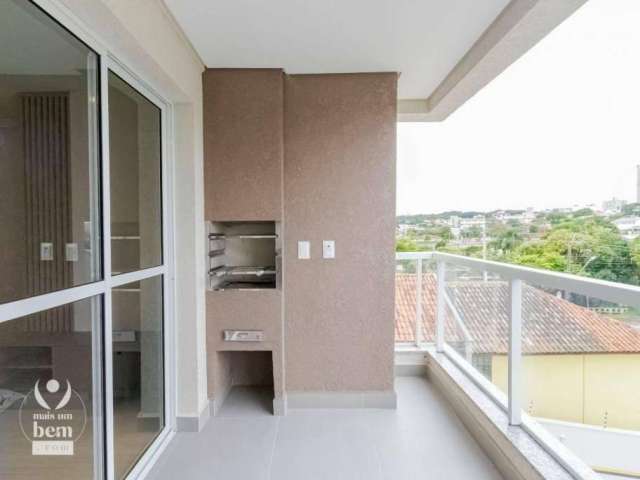 Lindo apartamento com 2 quartos sendo 1 suíte, sacada com churrasqueira à venda por R$ 432.000 - Tingui - Curitiba/PR