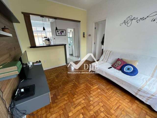 Apartamento com 2 dormitórios à venda, 65 m² por R$ 375.000,00 - Campo Grande - Santos/SP