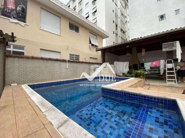 Sobrado isolado com 3 dormitórios sendom2 suites uma com closet, piscina, churrasqueira,à venda por R$ 1.690.000 - Ponta da Praia - Santos/SP