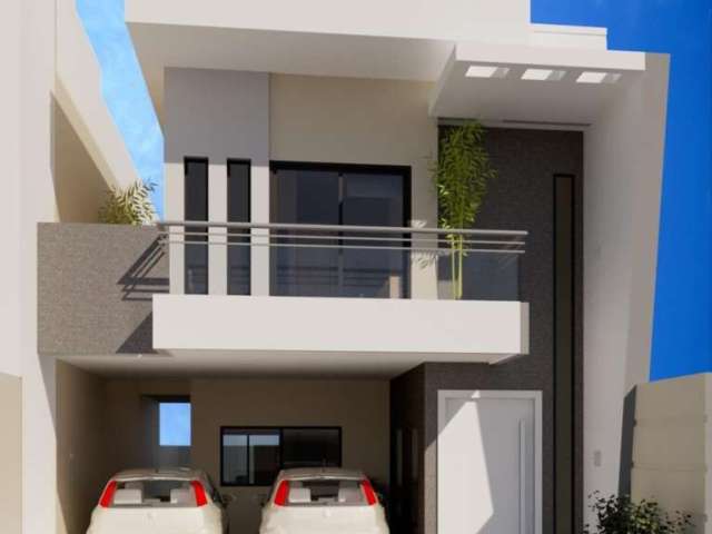 Casa duplex à venda na Praia do Morro, 3 suites, piscina, sala ampla, 2 vagas de garagem, alto padrão de acabamento.