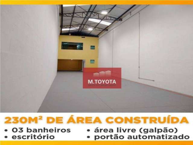 Galpão para alugar, 230 m² por R$ 5.900/mês - Ponte Grande - Guarulhos/SP