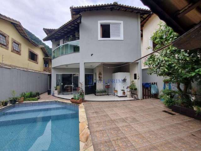 Sobrado com 4 dormitórios para alugar, 200 m² por R$ 10.000,00/mês - Canto do Forte - Praia Grande/SP