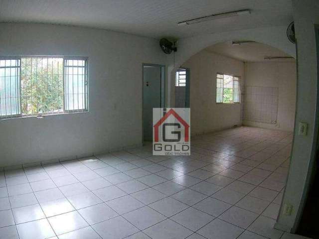 Sala para alugar, 144 m² por R$ 2.100,00/mês - Vila Alzira - Santo André/SP