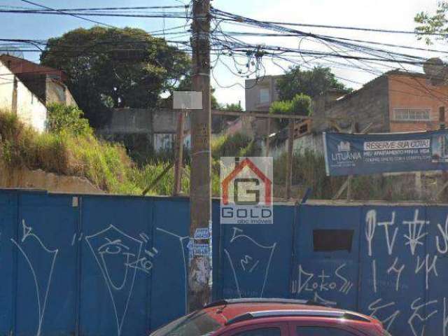 Terreno à venda, 560 m² por R$ 1.200.000,00 - Vila Curuçá - Santo André/SP