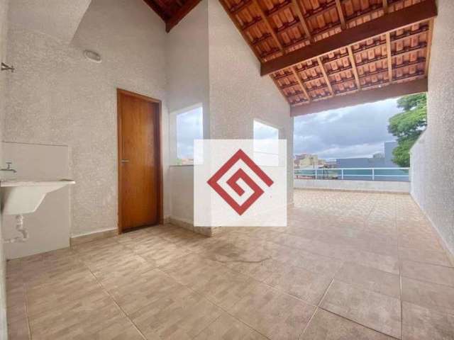 Cobertura para alugar, 100 m² por R$ 2.573,00/mês - Vila Camilópolis - Santo André/SP