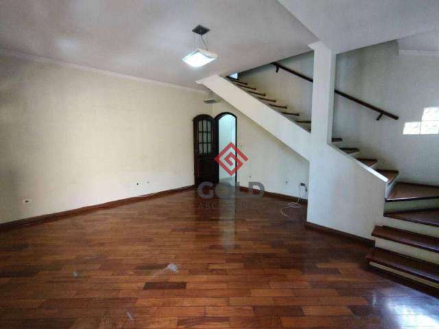 Sobrado para alugar, 193 m² por R$ 4.135,01/mês - Jardim Santo Antônio - Santo André/SP