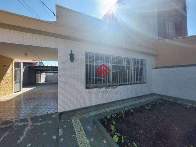 Casa para alugar, 179 m² por R$ 3.145,00/mês - Parque Oratório - Santo André/SP