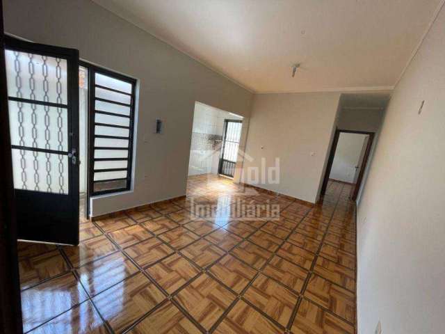 Casa com 2 dormitórios para alugar, 56 m² por R$ 1.050,00/mês - Vila Tibério - Ribeirão Preto/SP