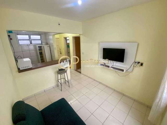 Apartamento com 1 quarto à venda na Avenida Nossa Senhora de Fátima, Vila Caiçara, Praia Grande, 40 m2 por R$ 210.000
