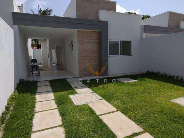Casa com 2 dormitórios à venda, 71 m² por R$ 279.000 - Mangabeira - Eusébio/CE