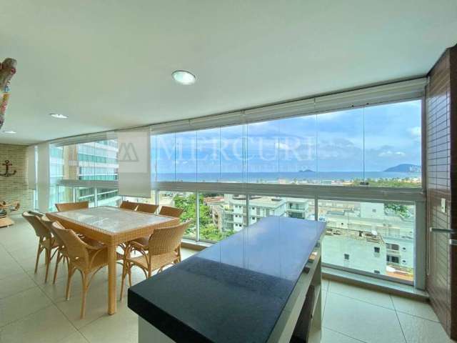 Apartamento com Vista para o Mar, 3 quartos (1 suíte) à venda, 117 m² por R$ 1.400.000 - Enseada - Guarujá/SP - Imobiliária Mercuri