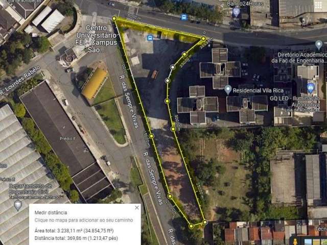 Terreno, 3000 m² - venda por R$ 9.000.000,00 ou aluguel por R$ 27.940,00/mês - Assunção - São Bernardo do Campo/SP