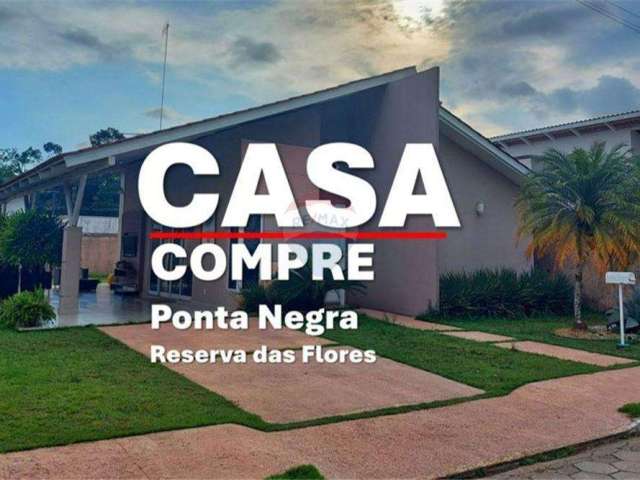 Vendo a casa mais charmosa do condomínio Reserva das Flores, na Ponta Negra em Manaus, com 3 dormitórios em terreno de 450 m²