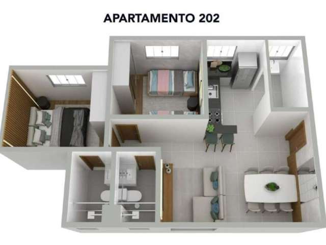 Apartamento à venda, 2 quartos, 1 vaga, Araguaia - Belo Horizonte/MG